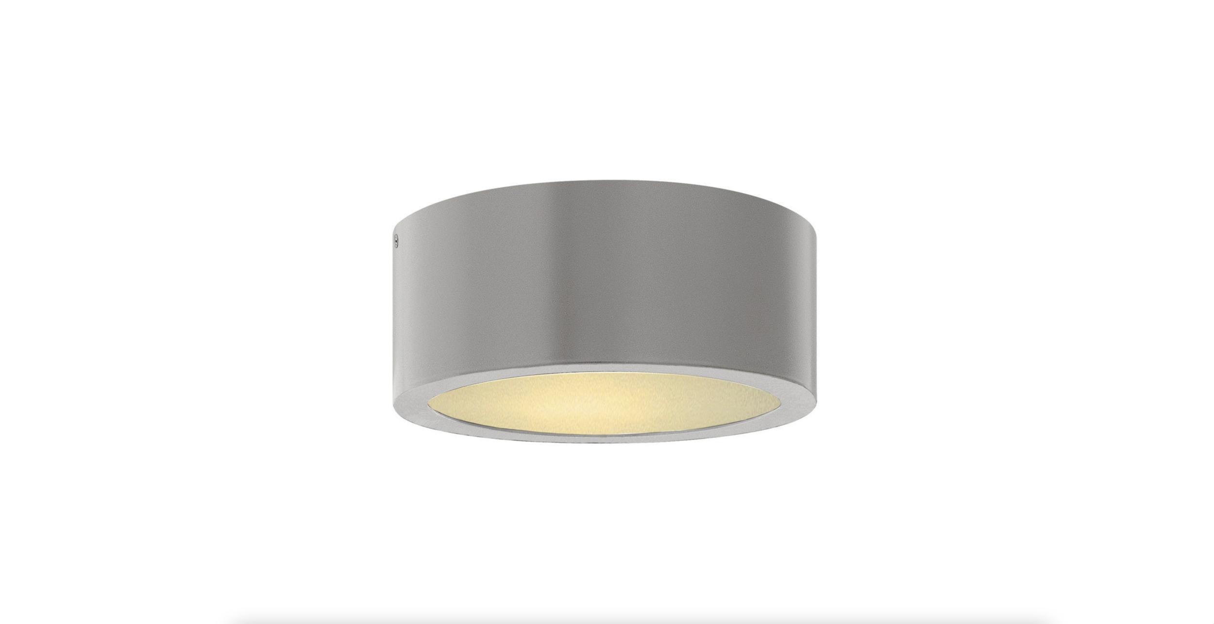 L una☆ Small Titanium Luna Flush Mount — Miller's Home Furnishings